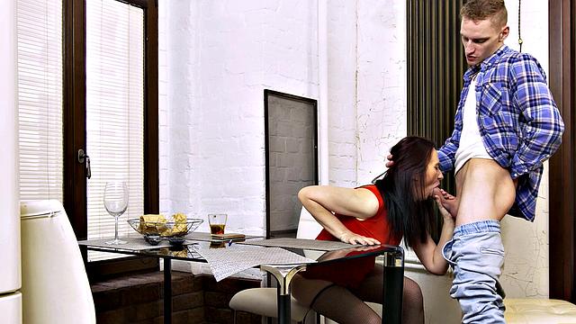 TUTOR4K. Mature woman pretended to by a teacher but was caught and fucked