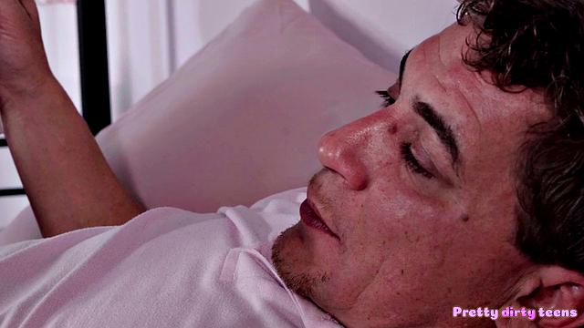 Pretty cleaning girl with dirty mind