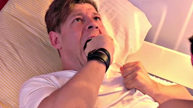 Caught! Cheating chick gets a hard fuck from hungarian stud in shorts & tattoos