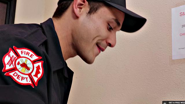 NextDoorStudios - Hunk Firemen Flip On Kitchen Counter