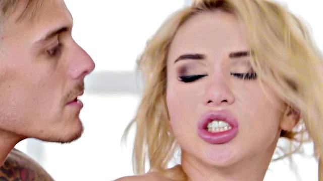 Ms Tequila gets her pussy and ass stretched by two cocks in a wild Russian double penetration