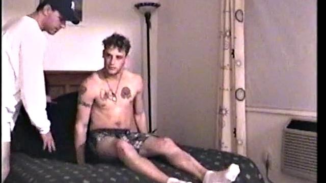 Straight Boy Buzz Strokes Cock