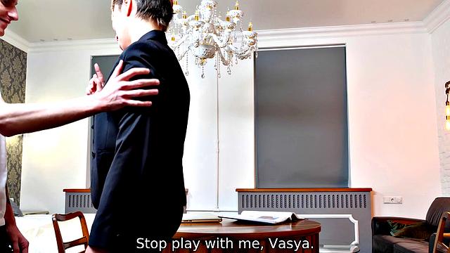 TUTOR4K. Strict tutor doesn't mind quick sex with new