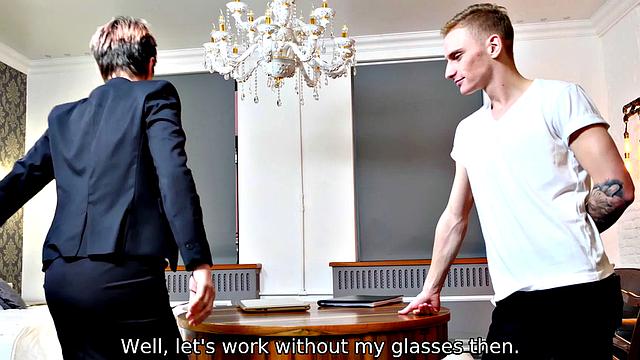 TUTOR4K. Strict tutor doesn't mind quick sex with new