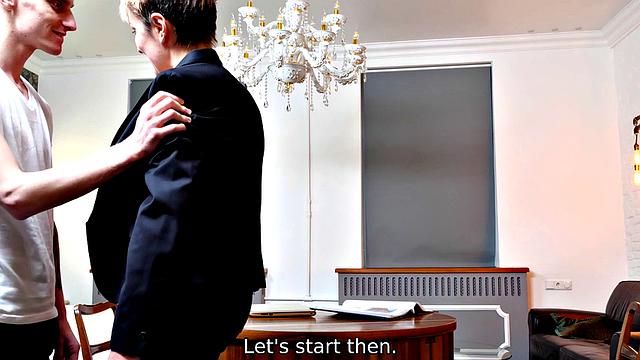 TUTOR4K. Strict tutor doesn't mind quick sex with new