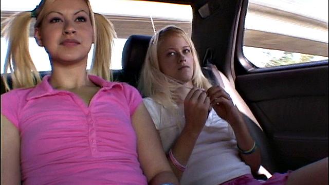 Milton babes lick nipples in POV threesome scene