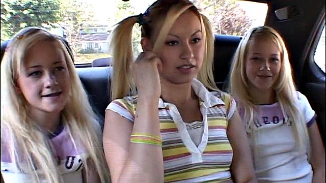 Milton babes lick nipples in POV threesome scene