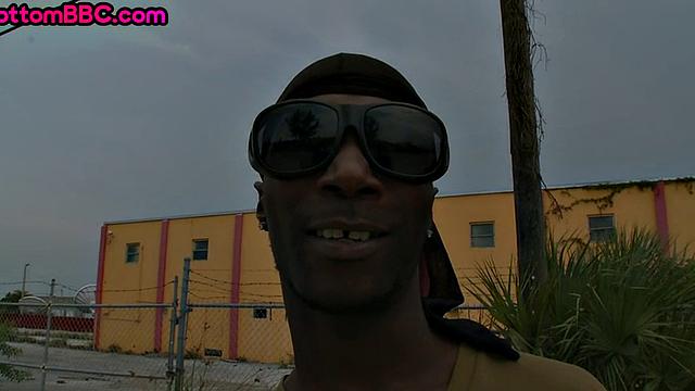 Black thug picked up and drilled in public affair