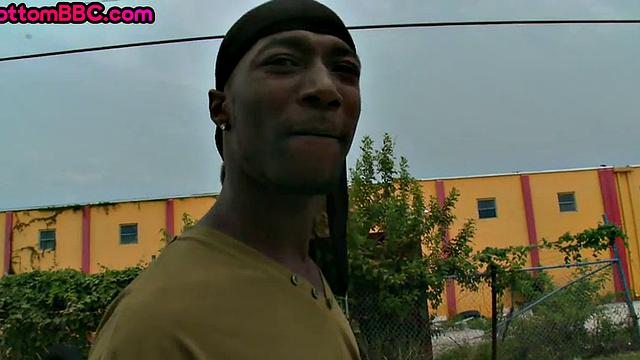 Black thug picked up and drilled in public affair