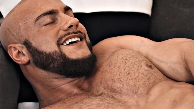 Top jock bareback fucks muscled BF until cumshot ending