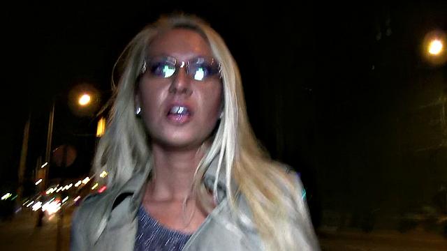 Desperate Blonde Shows Tits And Pussy For Fame