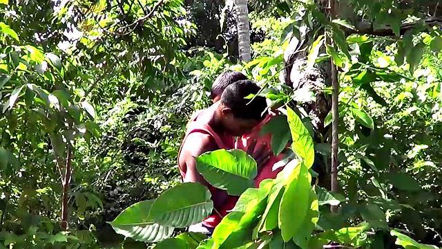 Latin boys Joaquin and Antonio sneak into the woods for private time. Once they feel secluded, the two start stripping each otger's clothes off and Joaquin goes down on his friend.