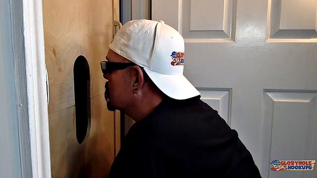 Chocolate Cock Serviced at the Gloryhole