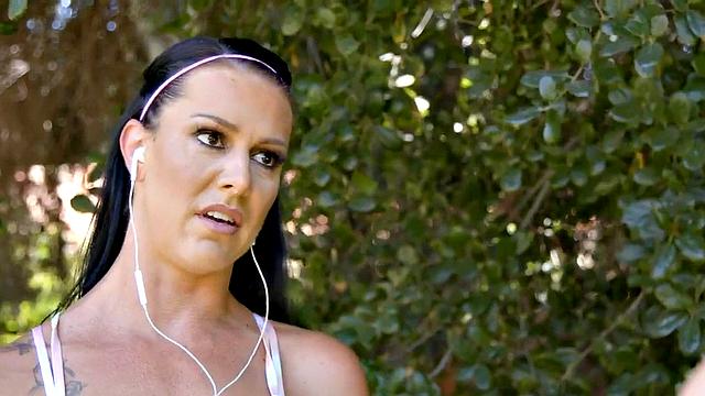 Oiled massaging MILF enjoy licking in 69 position