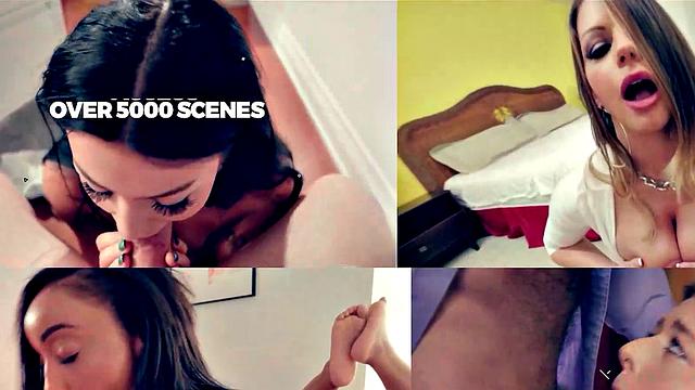 латинка-соседка устроила стриптиз с минетом прямо на кухне