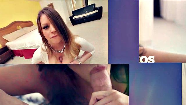 1000Facials - Latina Spicey Roommate Sucked My Dick Good In The Kitchen