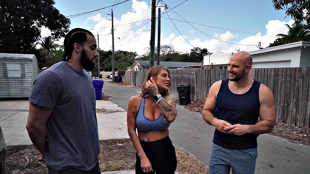 Sexy wild babe fucked by two big dicks in wet pussy hole