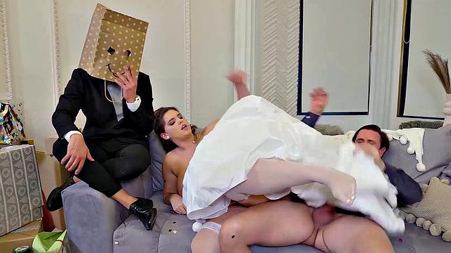 Taylee Wood celebrates with a big dick & handjob party in VIP4K.