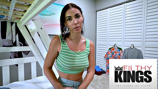 FilthyKings - Caught SPYING ON MY STEPMOM, Then She Rides My Cock