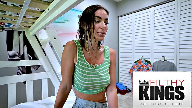 FilthyKings - Caught SPYING ON MY STEPMOM, Then She Rides My Cock