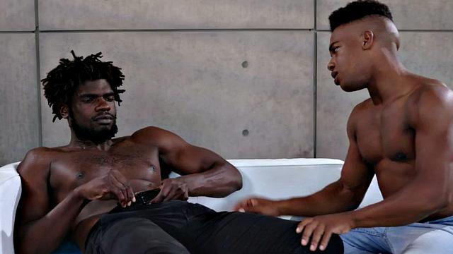 Dirty black gay smashed in ass by perverted fucker