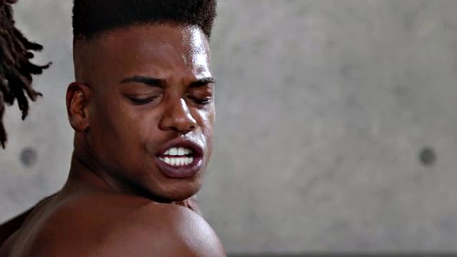 Dirty black gay smashed in ass by perverted fucker