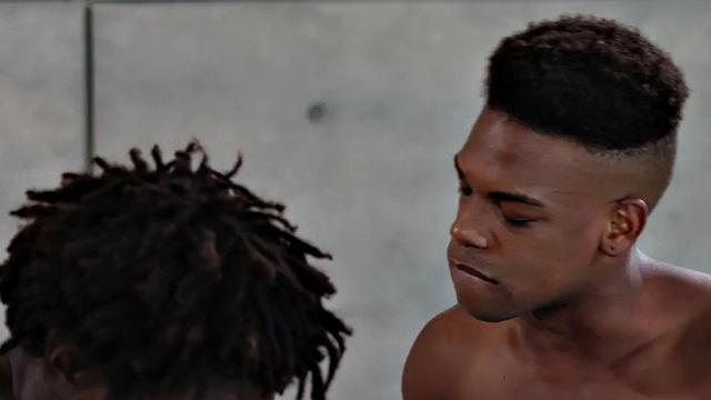 Dirty black gay smashed in ass by perverted fucker