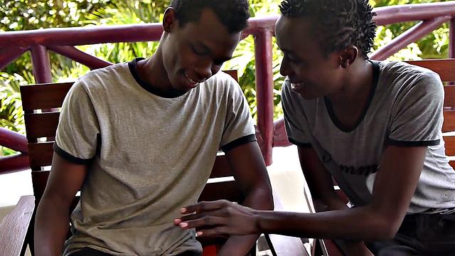 African twink barebacked in hairy asshole at home