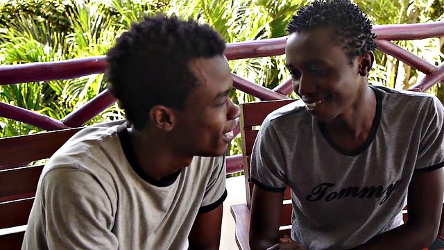 African twink barebacked in hairy asshole at home