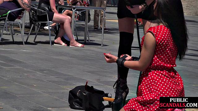 Bigbooty babe gets mouthgagged and humiliated