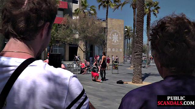 Bigbooty babe gets mouthgagged and humiliated