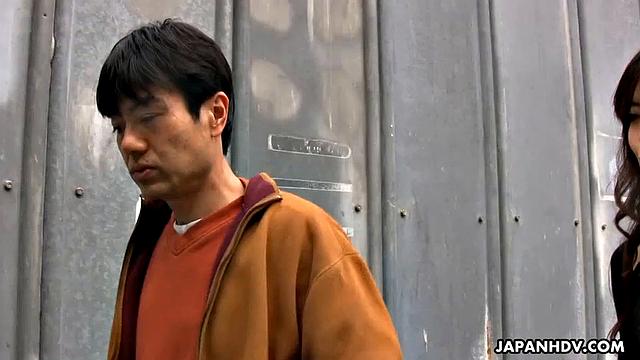 Japanese mature seduces horny young man