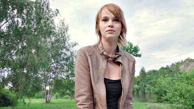 POV redhead teen sucks and rides big fat cock