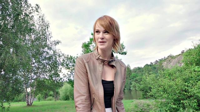 POV redhead teen sucks and rides big fat cock