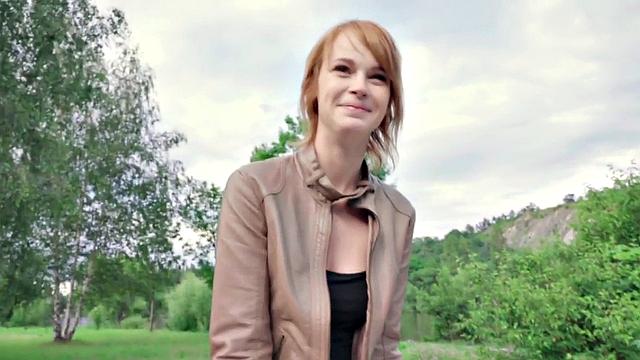 POV redhead teen sucks and rides big fat cock