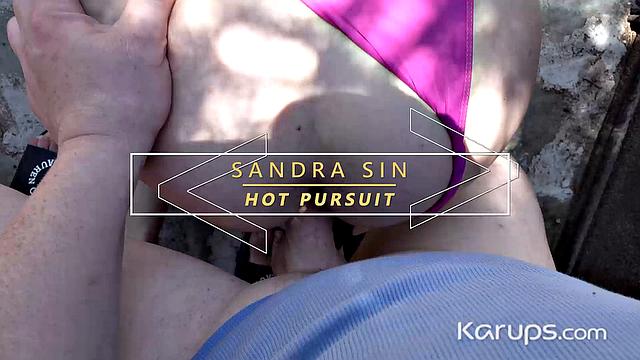 Sandra Sin can't resist a rough straight fuck that leaves her breathless