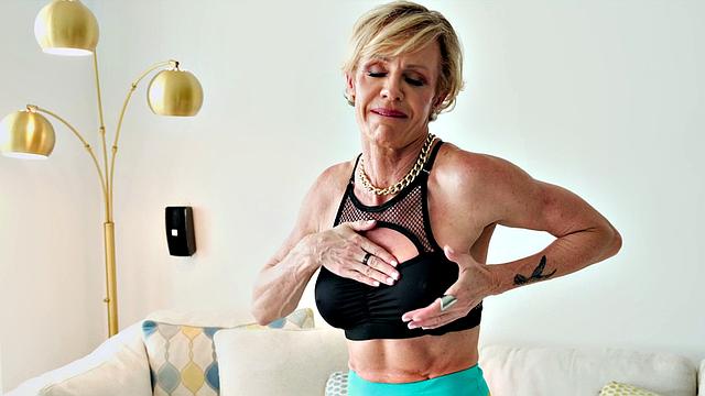 A swinging 56-year-old makes herself climax