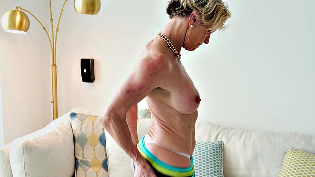 A swinging 56-year-old makes herself climax