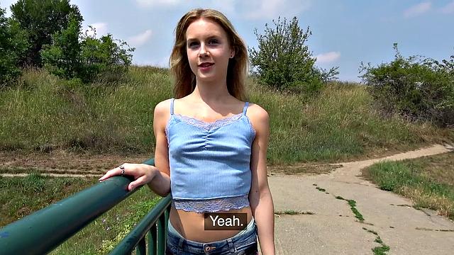 Blonde bombshell gets her tight body pounded hard and takes a cumshot