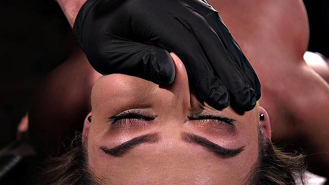 Predicament babe tormented with toys in her pussy