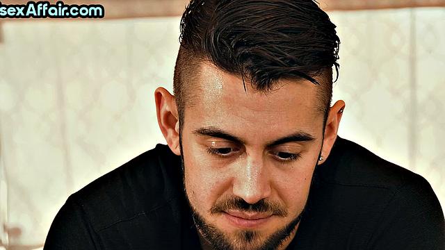 Petite babe doggystyled in 3some while sucking