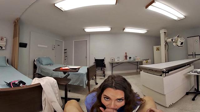 Sexy nurse Nolina Nyx gives a full medical exam while riding your big cock
