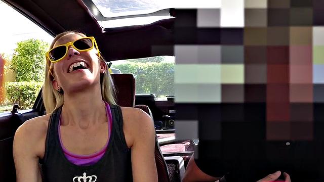 Pawnshop beauty fingered before blowjob and sex