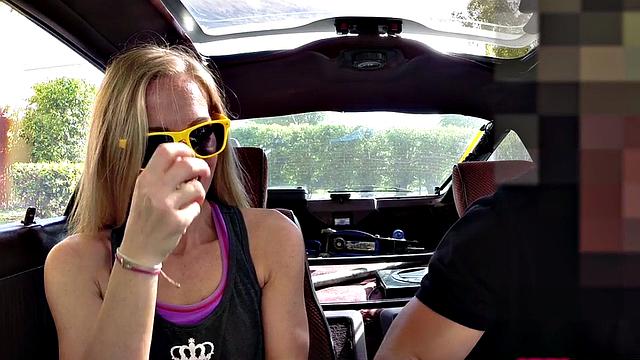 Pawnshop beauty fingered before blowjob and sex