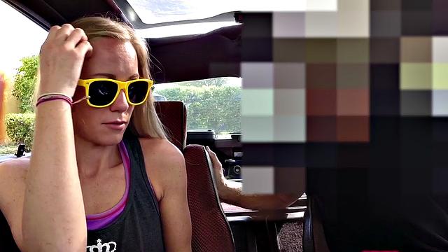 Pawnshop beauty fingered before blowjob and sex