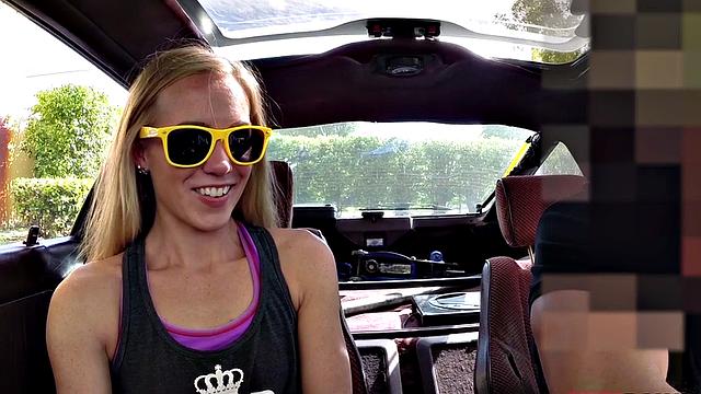 Pawnshop beauty fingered before blowjob and sex