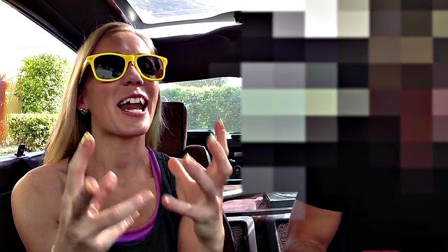 Pawnshop beauty fingered before blowjob and sex