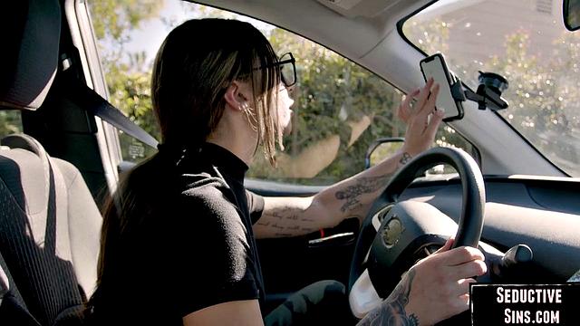 Horny big booty babe riding her lover