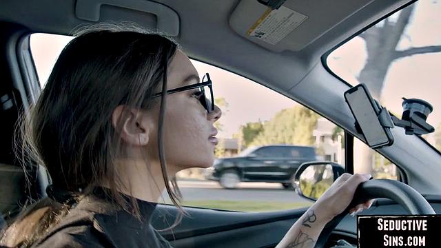 Horny big booty babe riding her lover