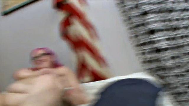 Fat BBW nerd rammed in trio